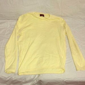 Zara yellow long sleeve lightweight sweater